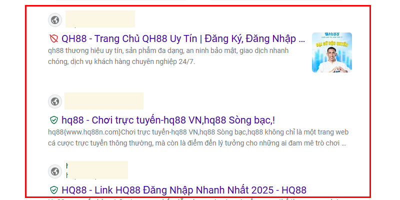 Nhiều trang giả mạo chạy quảng cáo để đẩy top khi người dùng tìm kiếm